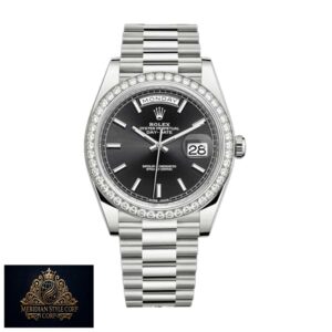 Rolex Day-Date 228238-0004 “Black Diamond Dial” Ultra Realistic Replica