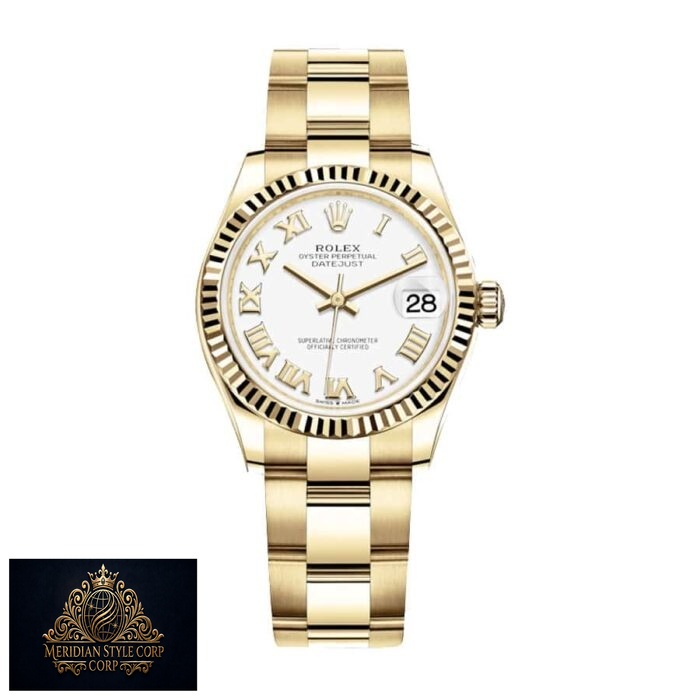 Rolex Datejust 278278 Yellow Gold Fluted Bezel Top Replica 1:1 - Image 4