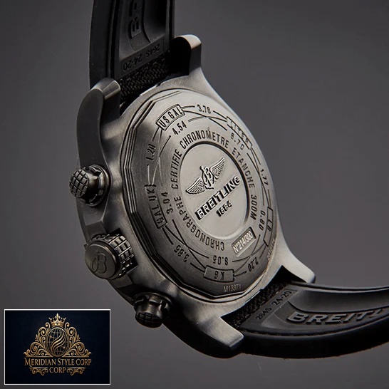 Breitling Super Avenger M133711ABF30 Black Steel Case Replica upside view