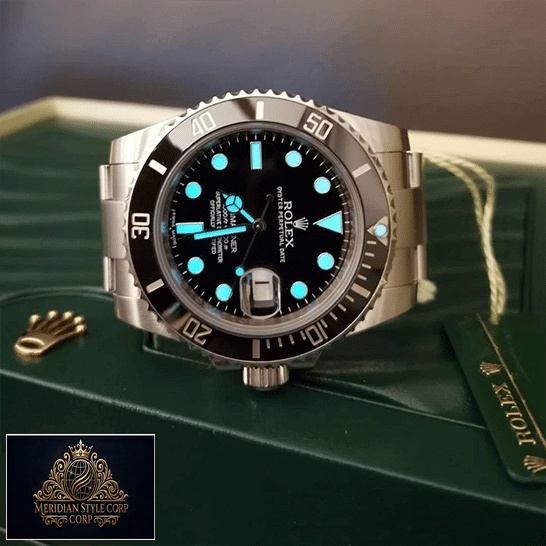 Rolex Submariner Ceramic 116610ln-0001 Luminous Dial Replica on the Green Rolex Box