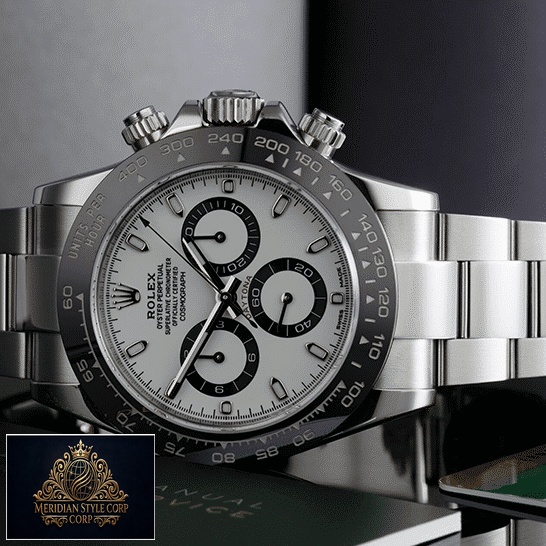 Rolex Daytona 116500ln-0001 Black Bezel Oyster Replica on the table
