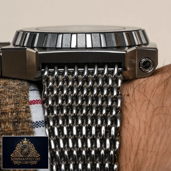 Omega Stainless Steel Case & Bracelet Replica on the man wrist