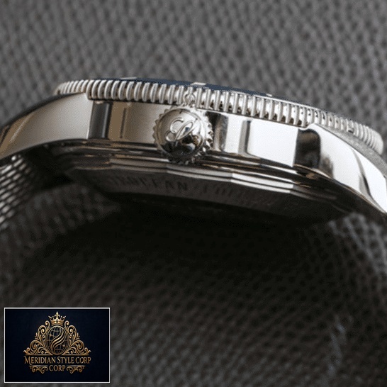Breitling Heritage Stainless Steel Case Replica side view black background