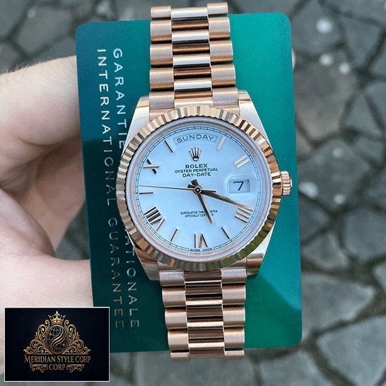 Rolex Day-Date President 118235f-0024 Replica & Guarentee Card