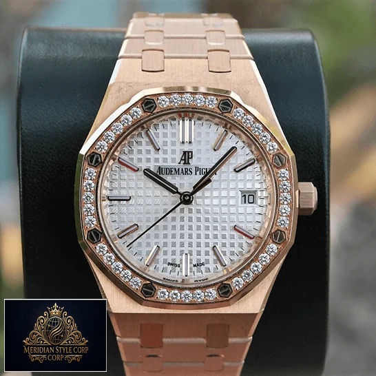 Audemars Piguet Royal Oak Diamond Bezel Replica in the box