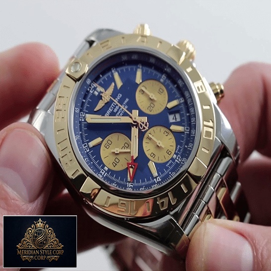 breitling_chronomat_44_blue_dial_cB0110121C1C1_replica_front_unitedluxurynet
