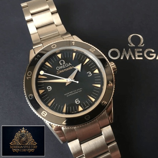 Omega Seamaster Black Dial Stainless Steel Replica on the omega box