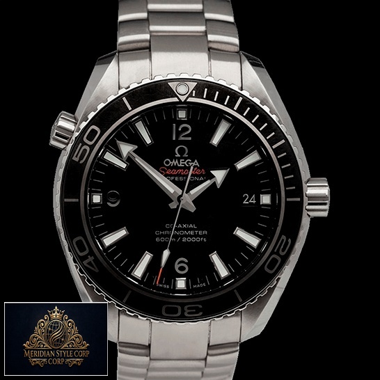 Omega Seamaster Black Dial Oyster Replica black background