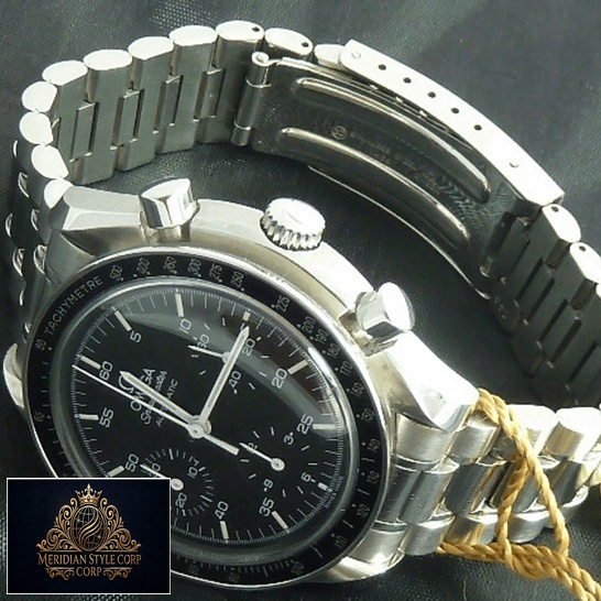 Omega Speedmaster 3510 Stainless Steel Black Dial Replica side view