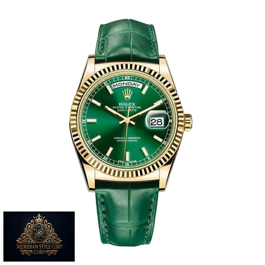 Rolex Day-Date 118138-0003 “Green Dial” Superior Replica