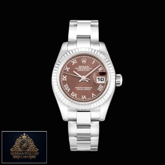 Rolex Datejust 179179 Bronze Dial Oyster Replica Black Backgorund