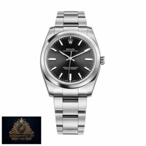 Rolex Air-King 114200 Oyster Perpetual “Black Dial” Signature Replica 1:1
