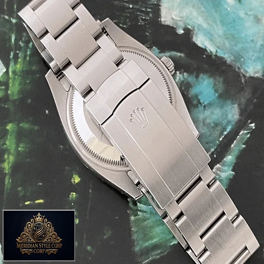 Rolex Oyster Perpetual 126000 Stainless Steel Oyster Bracelet Fold Clasp on the Rolex logo