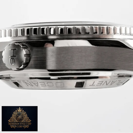 Omega Seamaster Stainless Steel Case Replica crown white background