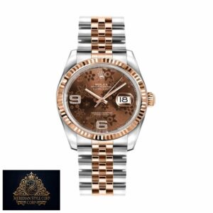 Rolex Datejust 116231-0105 “Chocolate Floral Dial” Ultra Clone 1:1