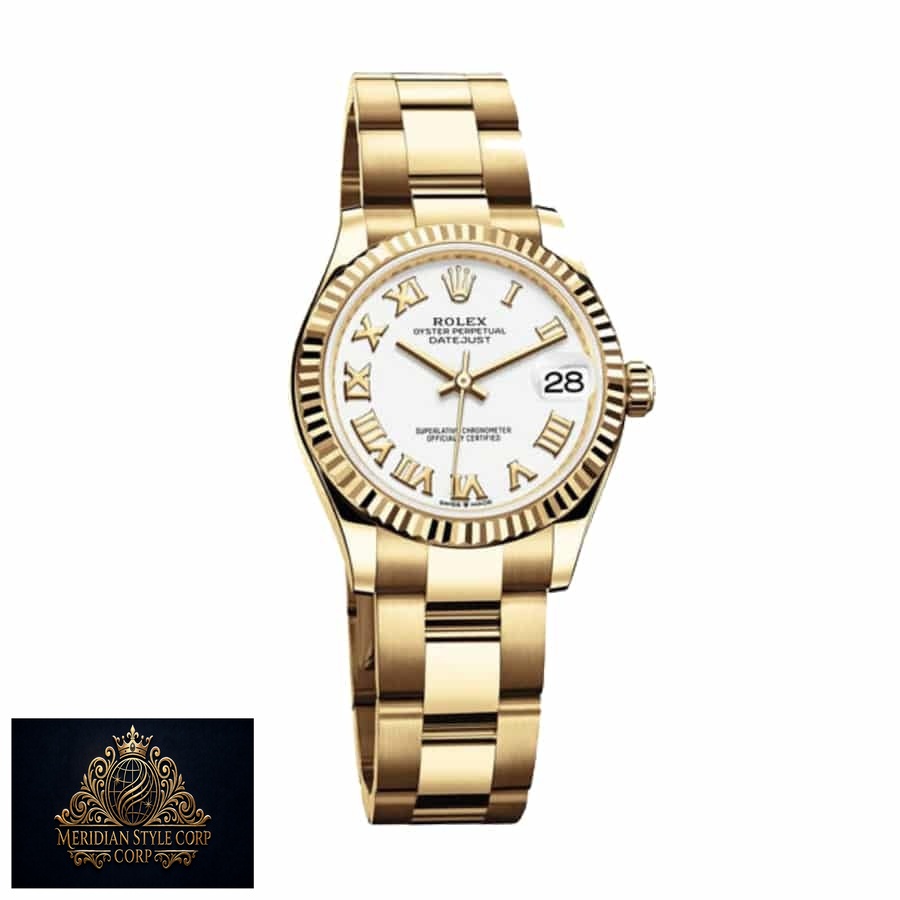 Rolex Datejust 278278 Yellow Gold Fluted Bezel Top Replica 1:1 - Image 2