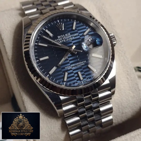 Rolex Datejust 126234 "Blue Dial Jubilee" Luxury Clone Quality rolex 126234 blue motif replica 3