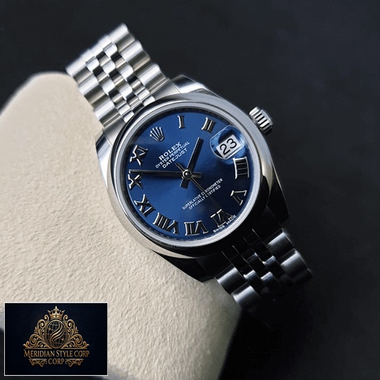 Rolex Datejust 178240 S.Steel Case & Blue Dial Bracelet Replica & clock cushion