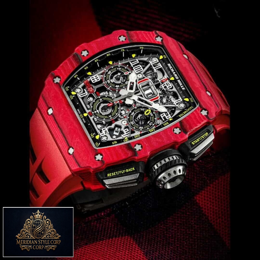 Richard Mille Red RM1103 Red Case Replica crown / push button