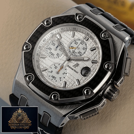 Ap Royal Oak 26030IO.OO_.D001IN.01 White Dial Replica on the cream stand