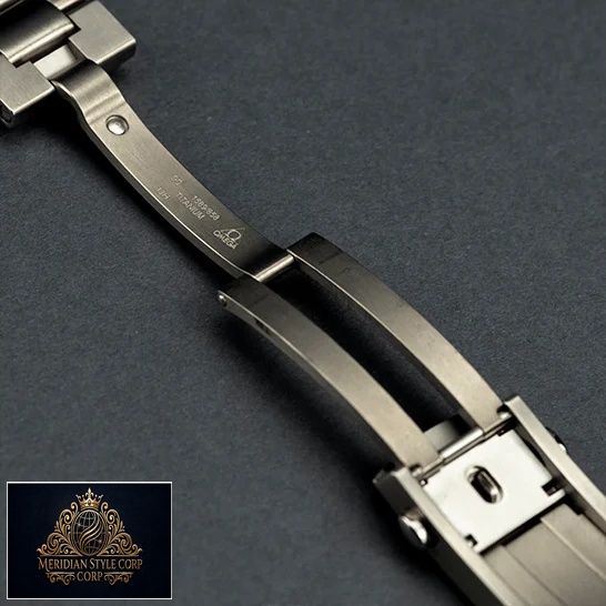 Omega 232_90_42_21_03_001 Stainless Steel Clasp Replica opened clasp