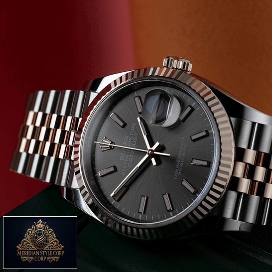 Rolex 126231 Datejust Grey Dial Jubilee Replica side view