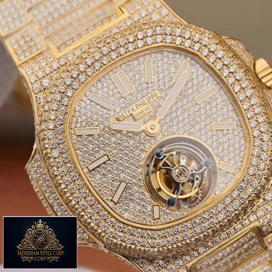 Patek Philippe Diamond Dial Torbillion Replica front view