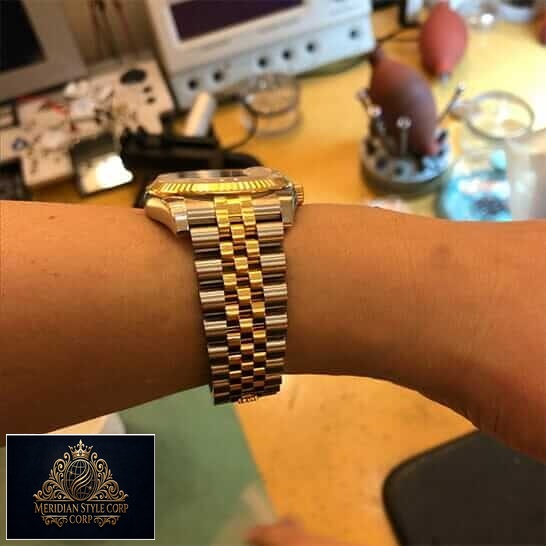Rolex 116233 Stainless Steel Jubilee Bracelet Replica on the wrist