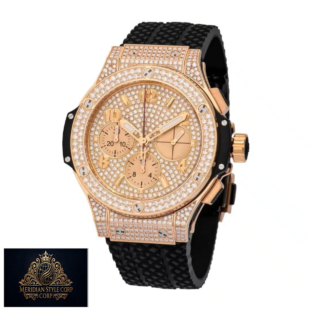 Hublot Big bang diamond replica with white background