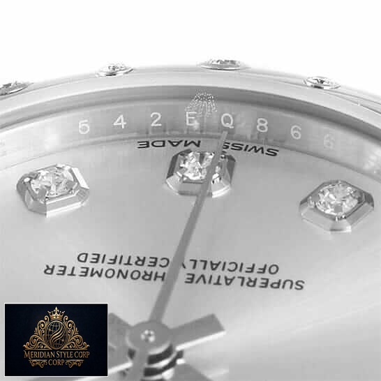 Rolex Datejust Diamond Dial Replica close view