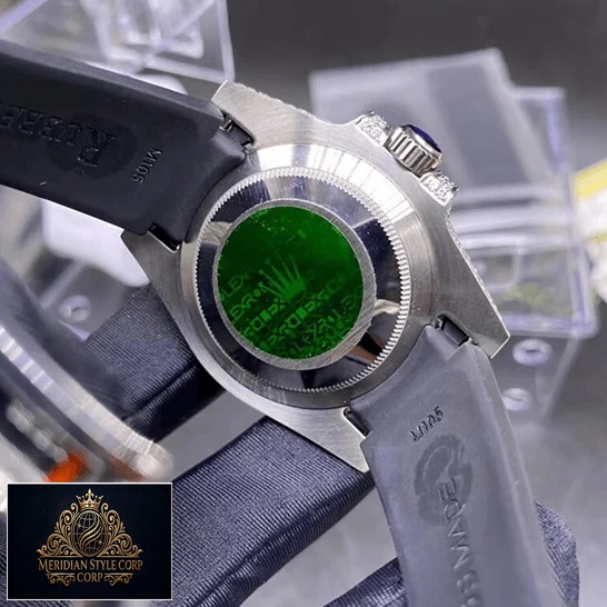 Rolex Submariner 116336 Leather Bracelet Replica stainless steel case