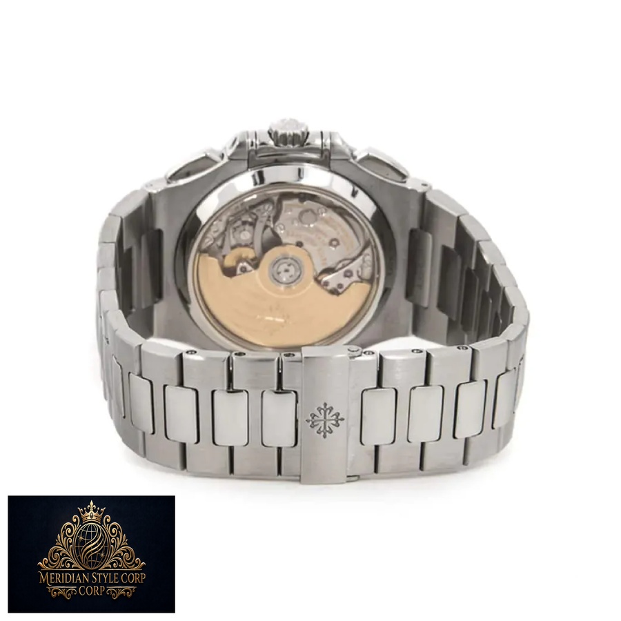 Patek Philippe Nautilus Chronograph 5980/1A-019 “White Dial” Precision Clone - Image 3