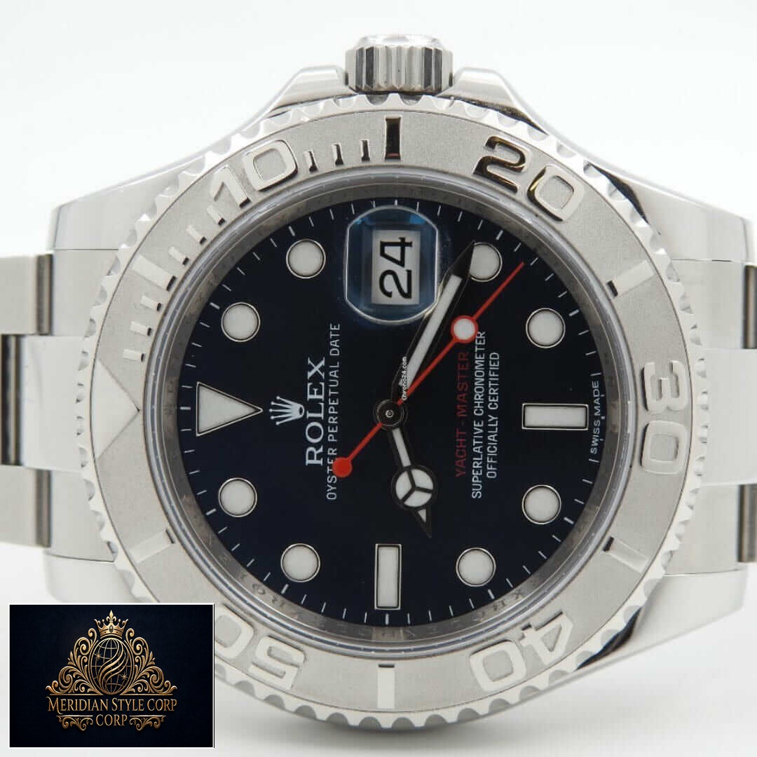 Rolex Yacht Master 116622 Black Dial Replica white background
