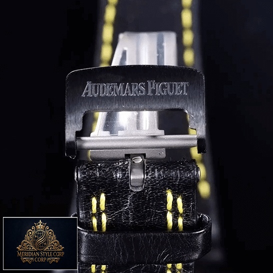 Audemars Piguet Royal Oak Offshore 26176FO.OO.D101CR.02 "Bumblebee" Premium Copy 1:1 audemarspiguet royaloakoffshore 26176FO.OO .D101CR.02 replica leather