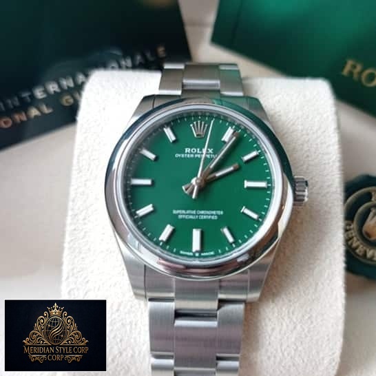 Rolex Perpetual 31 277200 Green Dial Stick indices & stick dot Replica