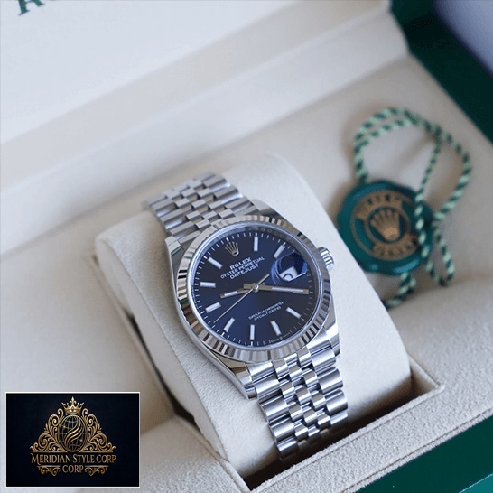 Rolex Datejust Jubilee 126334 Blue Dial Replica in the rolex box