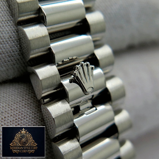 Rolex Day Date II 218206 Replica Stainless Steel Jubilee Bracelet