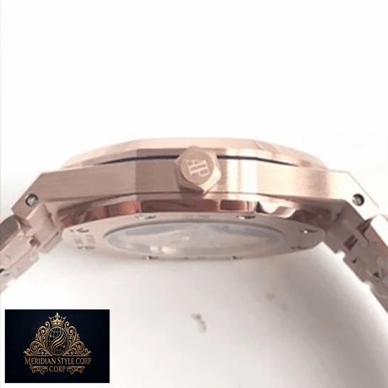 Audemars Piguet Rose Gold 15400OR.OO_.1220OR Replica white background