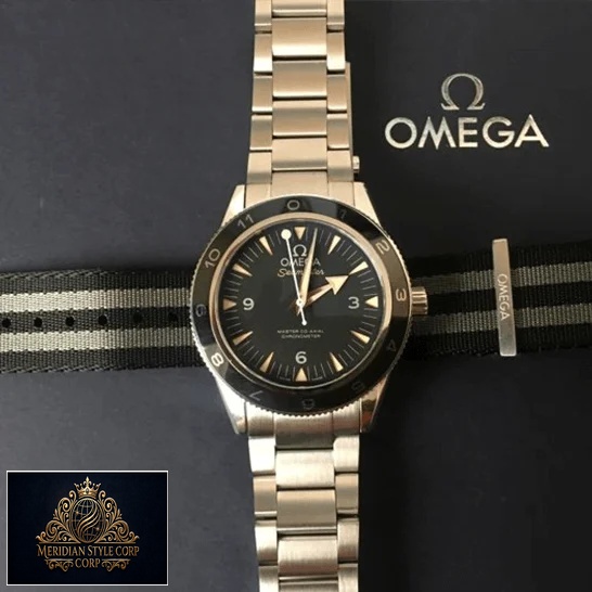 Omega Seamaster Black Dial Stainless Steel Replica on the omega box
