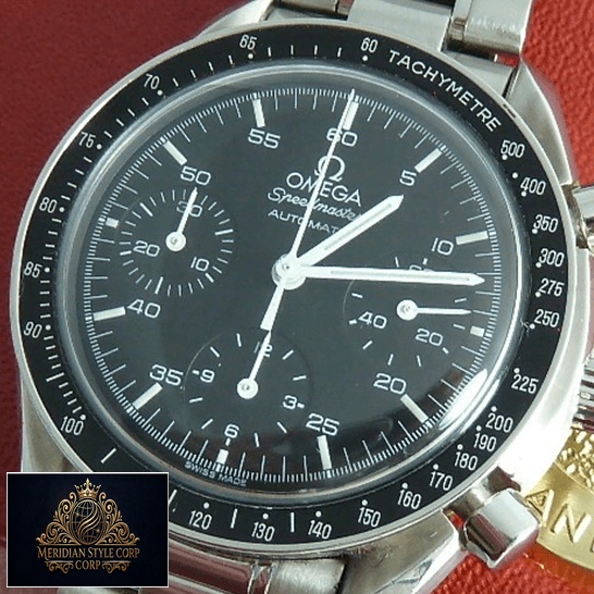 Omega Speedmaster 3510.50 Black Dial & Bezel Replica front view