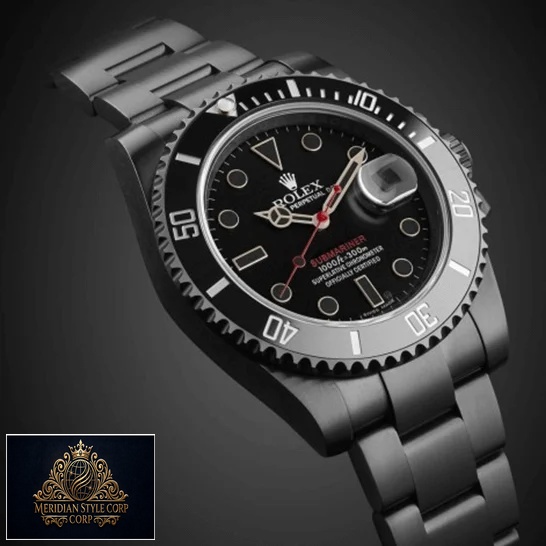 Rolex Submariner Blaken Single Red Replica oyster bracelet