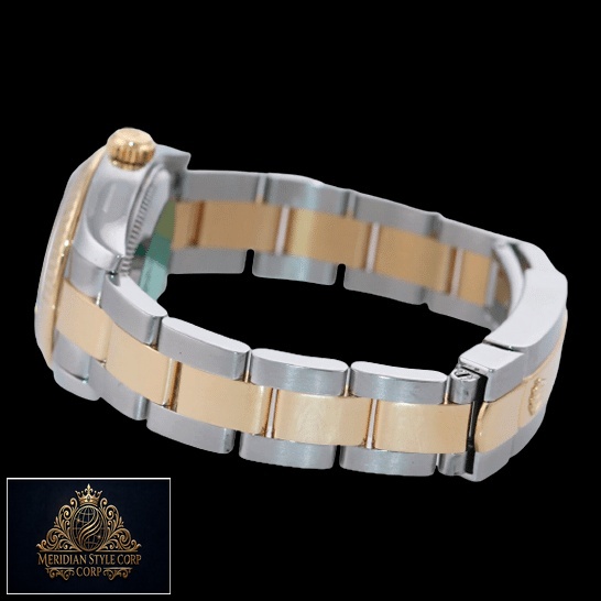 Rolex Datejust 179173 Yellow Gold Oyster Replica Black Background