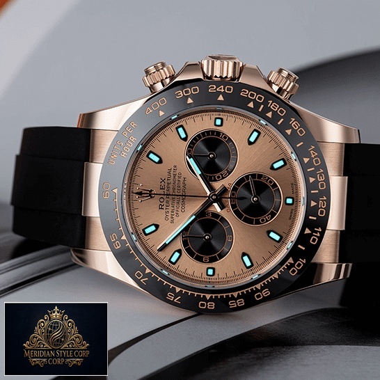 Rolex Daytona Cosmograph 116515LN Rose Gold Dial Luminous Stick Replica