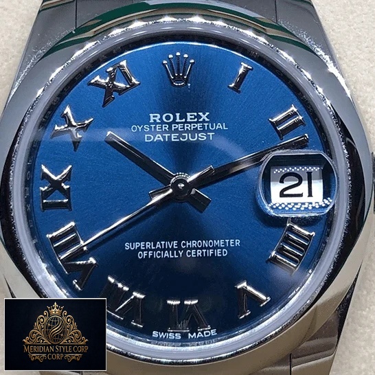 Rolex Datejust 178240 Blue Dial with Romen Numerial Replica