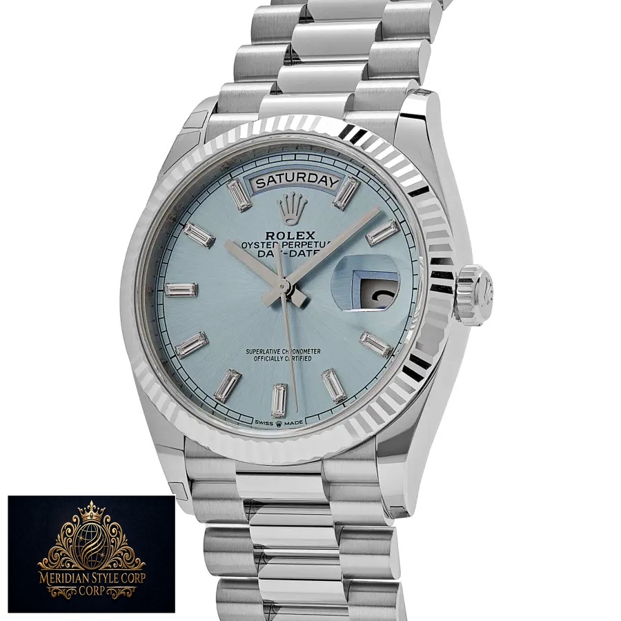 Rolex Day-Date 128236 “Ice Blue Grooved” Super Clone Quality - Image 3
