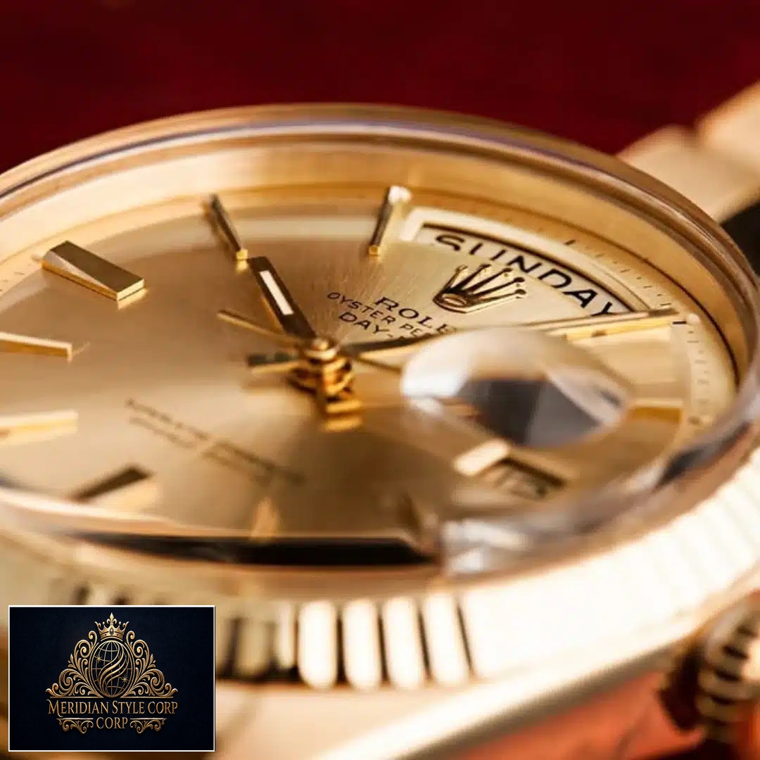 Rolex Day-Date 40 228238-0003 Champagne Dial Replica close analog view