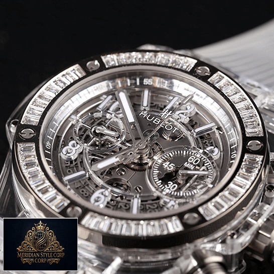 Hublot Big Bang Sapphire 411_JX_4802_RT_1904 Replica black background