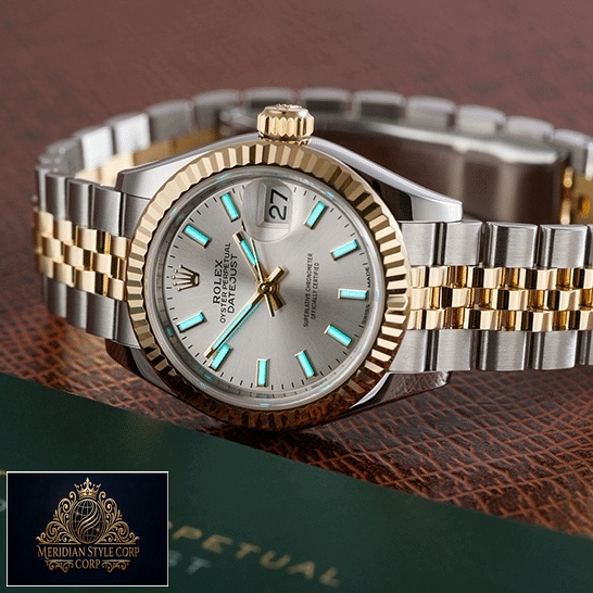 Rolex Datejust 126333 Jubilee Yellow Gold Replica next to warranty card