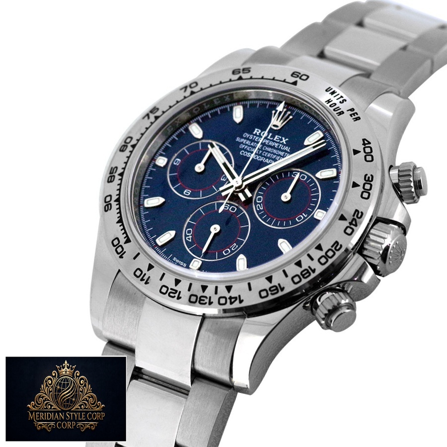 Rolex Daytona Cosmograph 116509 “White Gold Blue Dial” Mirror Clone Quality - Image 2