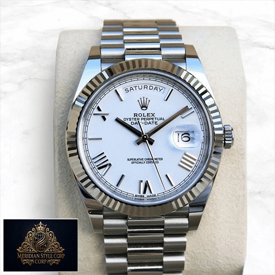 Rolex Day-Date 228239 White Romen Numerial Replica Watch